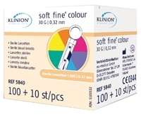 KLINION Soft fine colour Lanzetten 30 G - 110St