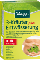 KNEIPP 3-Kräuter Entwässerung Kapseln - 60St - Entschlackung & Reinigung