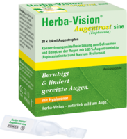 HERBA-VISION Augentrost sine Augentropfen - 20X0.4ml - Gegen gereizte Augen
