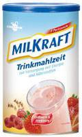 MILKRAFT Trinkmahlzeit Erdbeere-Himbeere Pulver - 480g - Spezielle Aufbaunahrung