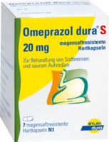 OMEPRAZOL dura S 20 mg magensaftresist.Hartkapseln - 7St