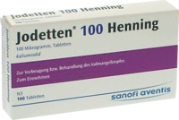 JODETTEN 100 Henning Tabletten - 100St - Iod & Fluor