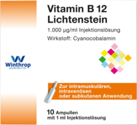 VITAMIN B12 1.000 µg Lichtenstein Ampullen - 10X1ml - Vitamine