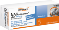 NAC ratiopharm akut 200 mg Hustenlöser Brausetabl. - 10St - Hustenlöser