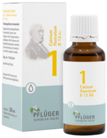 BIOCHEMIE Pflüger 1 Calcium fluoratum D 12 Tropfen - 30ml - Biochemie Pflüger