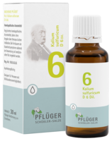 BIOCHEMIE Pflüger 6 Kalium sulfuricum D 6 Tropfen - 30ml - Biochemie Pflüger