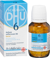BIOCHEMIE DHU 6 Kalium sulfuricum D 6 Tab.Karto - 200St - Dhu Nr. 5 & 6