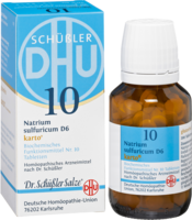 BIOCHEMIE DHU 10 Natrium sulfuricum D 6 Tab.Karto - 200St - Dhu Nr. 9 & 10