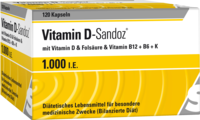 VITAMIN D Sandoz 1.000 I.E. Kapseln - 120St - Calcium & Vitamin D3