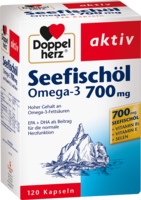 DOPPELHERZ Seefischöl Omega-3 700 mg Kapseln - 120St - Omega-3-Fettsäuren
