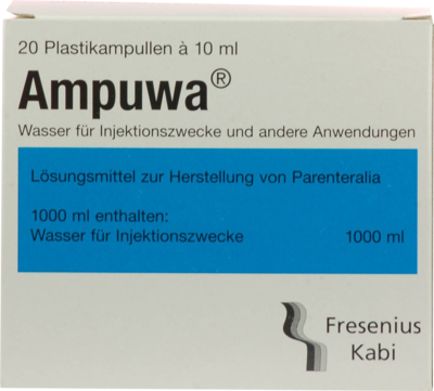 AMPUWA Plastikampullen Injektions-/Infusionslsg. 20X10 ml