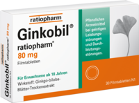 GINKOBIL ratiopharm 80 mg Filmtabletten - 30St - Gedächtnisstärkung