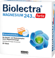 BIOLECTRA Magnesium 243 forte Orange Brausetabl. - 20St - Wadenkrämpfe