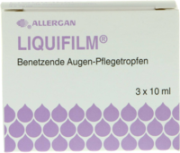 LIQUIFILM Benetzende Augen Pflegetropfen - 3X10ml - Gegen gereizte Augen