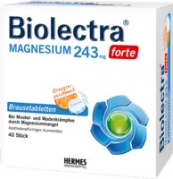 BIOLECTRA Magnesium 243 forte Orange Brausetabl. - 40St - Wadenkrämpfe