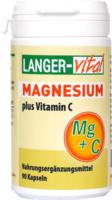 MAGNESIUM+VITAMIN C 180 mg/Tag Kapseln - 90St