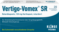 VERTIGO VOMEX SR Retardkapseln - 20St - Übelkeit & Schwindel