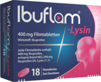 IBUFLAM-Lysin 400 mg Filmtabletten - 18St - Kopfschmerzen und Migräne