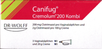 CANIFUG Cremolum 200 3 V.Supp.+20gCr. Kombipackung - 1P - Vaginalpilz-Therapeutika