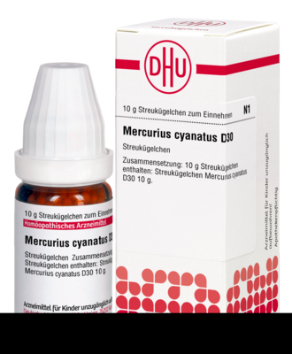 MERCURIUS CYANATUS D 30 Globuli 10 g