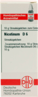 NICOTINUM D 6 Globuli - 10g