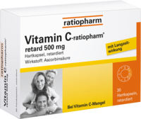 VITAMIN C ratiopharm retard 500 mg Kapseln - 30St - Vitamine