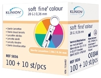 KLINION Soft fine colour Lanzetten 28 G - 110St
