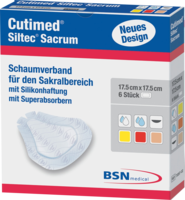 CUTIMED Siltec Sacrum 17,5x17,5 cm Kompressen - 6St