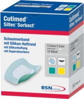 CUTIMED Siltec Sorbact B PU-Verb.7,5x7,5 cm - 12St