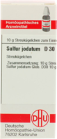 SULFUR JODATUM D 30 Globuli - 10g
