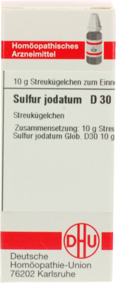 SULFUR JODATUM D 30 Globuli 10 g