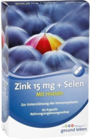 GESUND LEBEN Zink 15 mg+Selen Kapseln - 60St