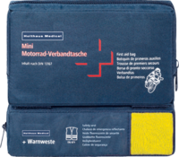 VERBANDTASCHE Motorrad mini DIN 13167+Warnweste - 1St