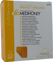 MEDIHONEY Apinate med.Honig Alginatverband 5x5 cm - 10St