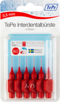TEPE Interdentalbürste 0,5mm rot - 6St - Interdentalpflege