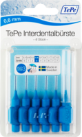TEPE Interdentalbürste 0,6mm blau - 6St - Interdentalpflege