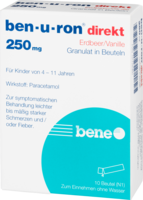 BEN-U-RON direkt 250 mg Granulat Erdbeer/Vanille - 10St - Schmerzen allgemein