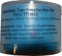 KINESIOLOGIE Tape 5 cmx5 m blau - 1St