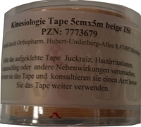 KINESIOLOGIE Tape 5 cmx5 m beige - 1St