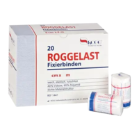 ROGGELAST Fixierbinden 6 cmx4 m o.Cellophan - 20St