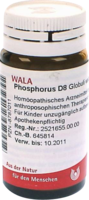 PHOSPHORUS D 8 Globuli - 20g