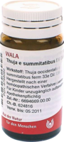 THUJA E SUMMITATIBUS D 6 Globuli - 20g