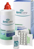 LENSCARE OptiSept Kombip.350 ml+45 Tabl.+1 Beh. - 1P - Kontaktlinsen & Pflege