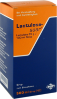LACTULOSE-saar Sirup - 500ml - Abführmittel