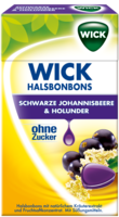 WICK schw.Johannisb.& Holunder Bonbons o.Zucker - 46g