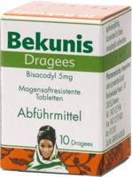 BEKUNIS Dragees Bisacodyl 5 mg magensaftres.Tabl. - 10St - Abführmittel