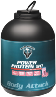 POWER PROTEIN 90 Strawberry Flavour Pulver - 4000g