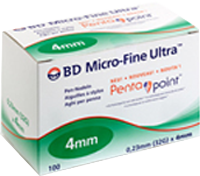 BD MICRO-FINE ULTRA Pen-Nadeln 0,23x4 mm - 100St - Insulininjektion & Penkanülen