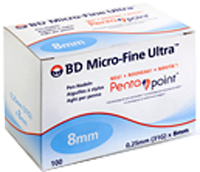 BD MICRO-FINE ULTRA Pen-Nadeln 0,25x8 mm