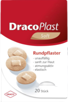 DRACOPLAST Soft Pflaster 2,2 cm rund hautf. - 20St